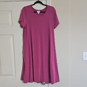 Women's Pink Short Sleeve Dress